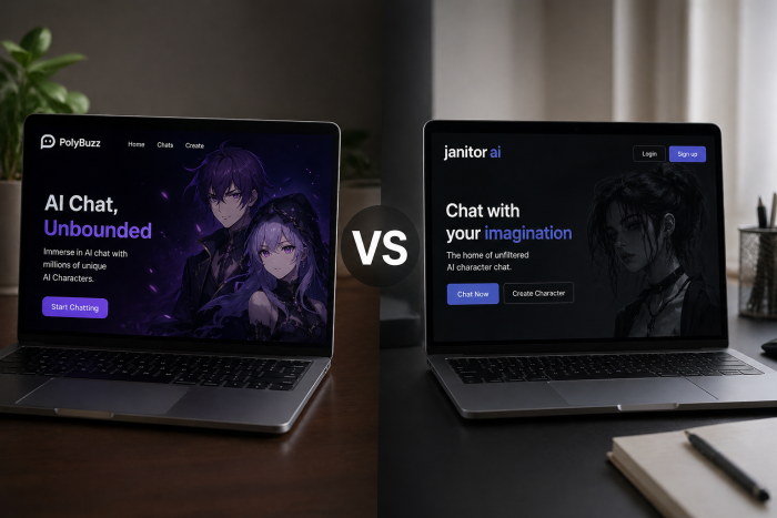 PolyBuzz vs Janitor AI: Which AI Companion Wins in 2026?
