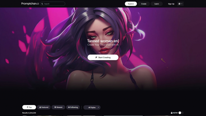 Promptchan: AI-Powered NSFW Image & Video Generation Platform