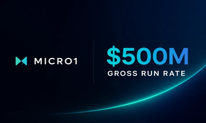 AI Data Startup Micro1 Reaches $500M Gross Run Rate