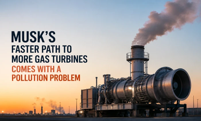 Musk’s Faster Gas Turbine Push Comes With a Pollution Problem