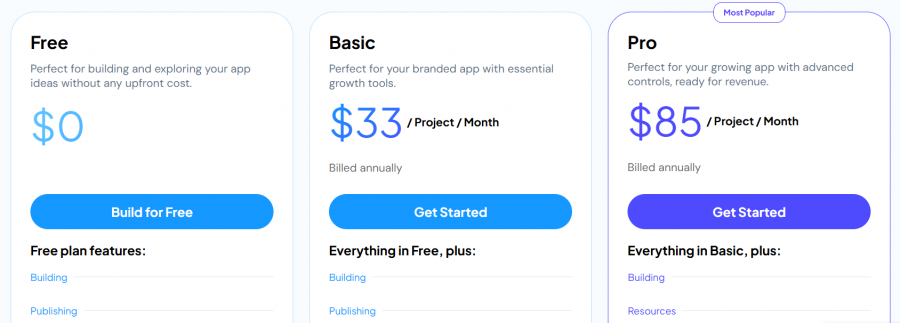 Momen Pricing Screenshot