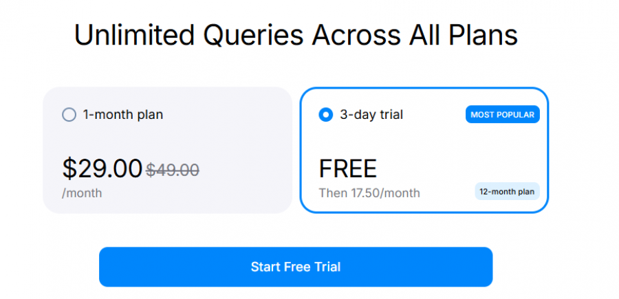 ChatPlayground AI Pricing Screenshot