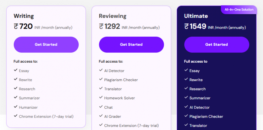 Smodin Pricing Screenshot