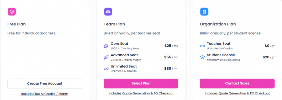 Speakable Pricing Screenshot
