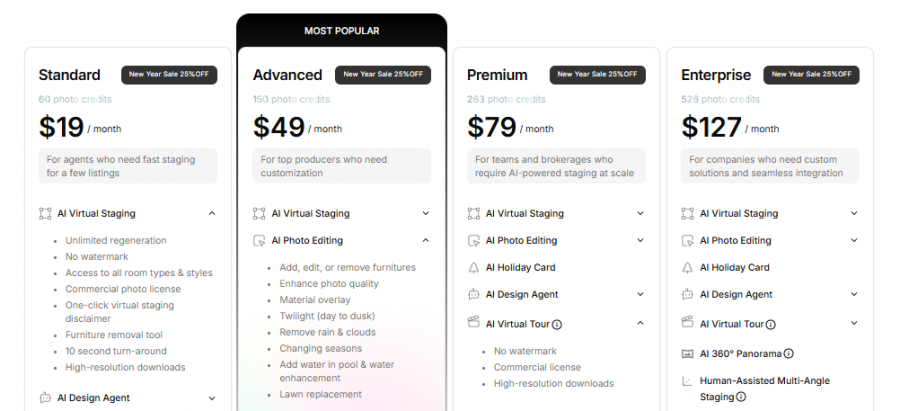 Collov.ai Pricing Screenshot