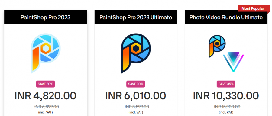 PaintShop Pro Pricing Screenshot