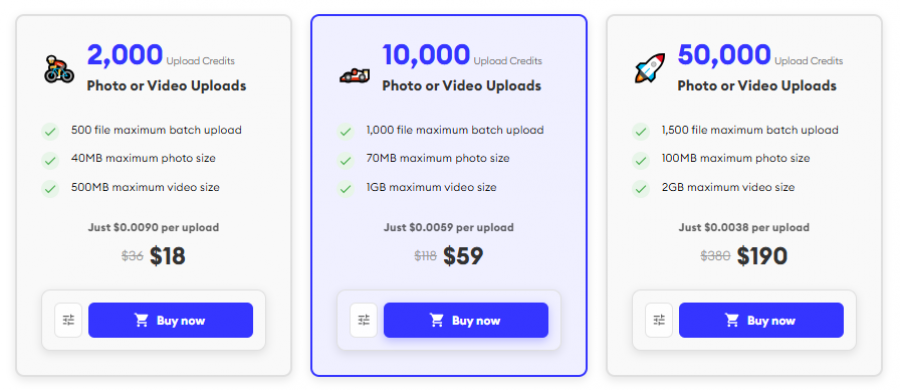PhotoTag.ai Pricing Screenshot