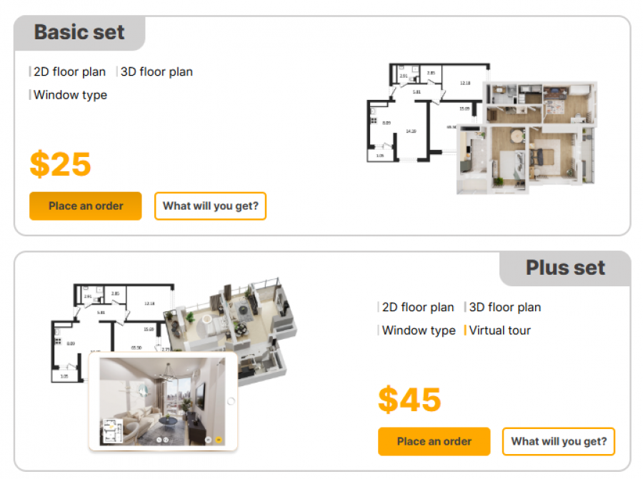GetFloorPlan Pricing Screenshot