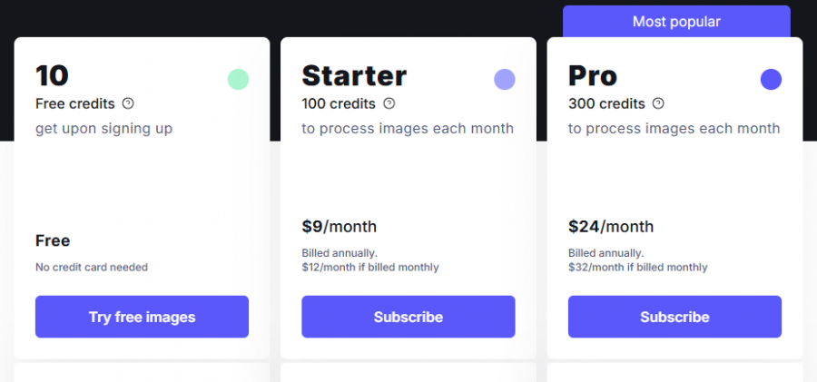 Let's Enhance Pricing Screenshot