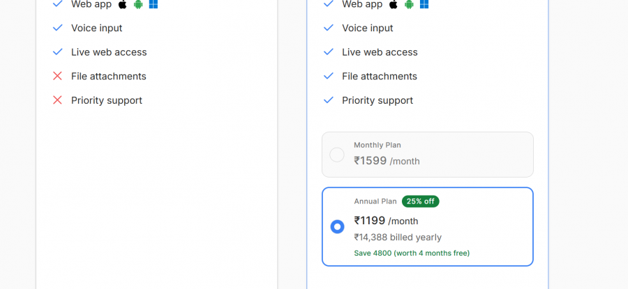 Jetwriter AI Pricing Screenshot