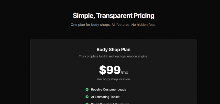 Estimatic AI Pricing Screenshot