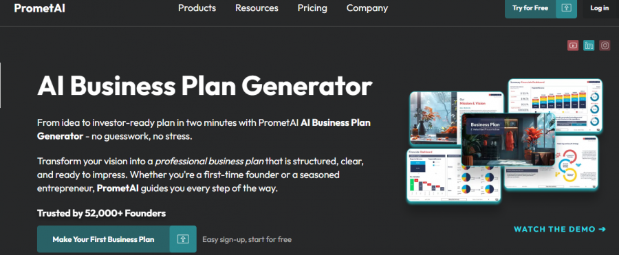 PrometAI Pricing Screenshot