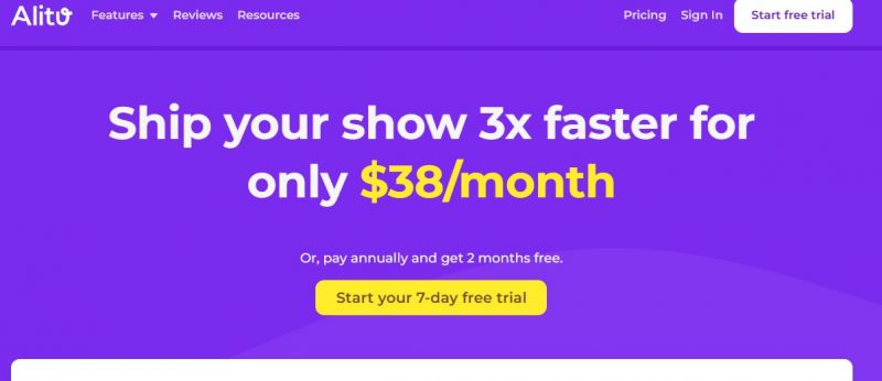 Alitu Ai Pricing Screenshot