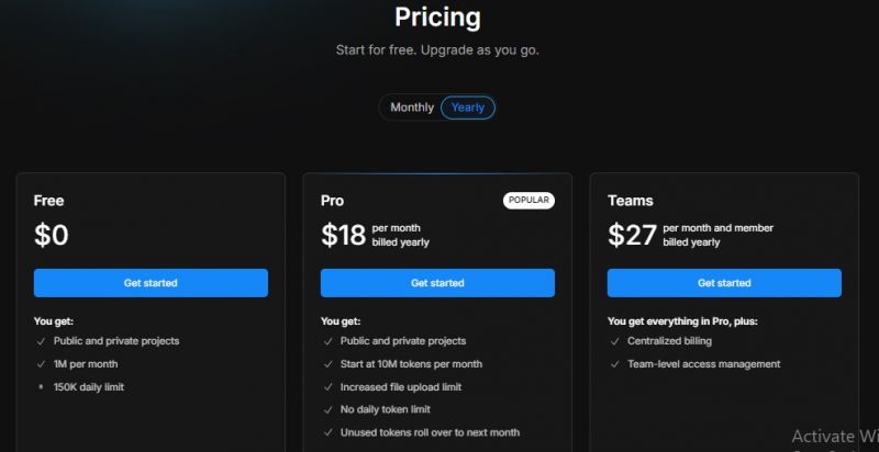 Bolt Pricing Screenshot