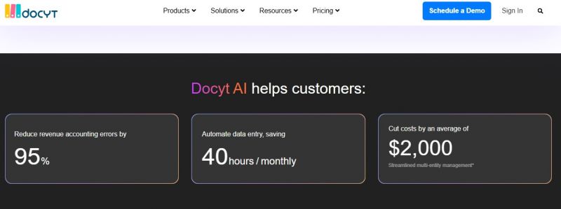 Docyt Pricing Screenshot
