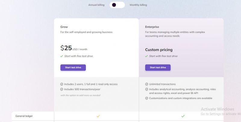 Eleven Pricing Screenshot