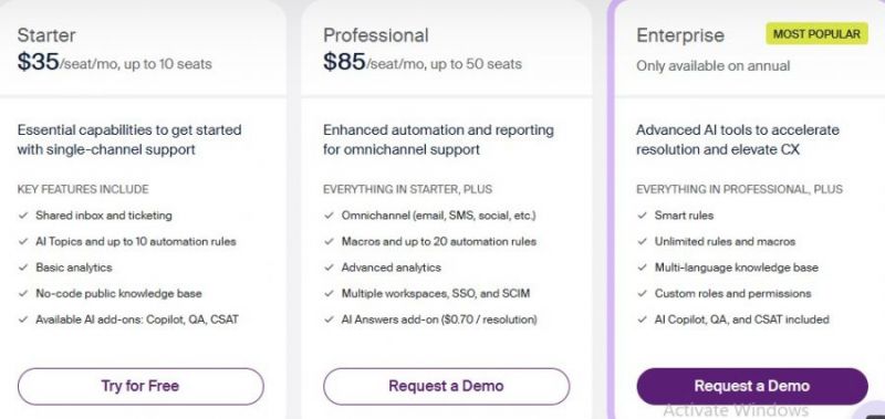Front Pricing Screenshot