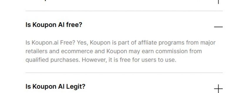 Koupon.ai Pricing Screenshot