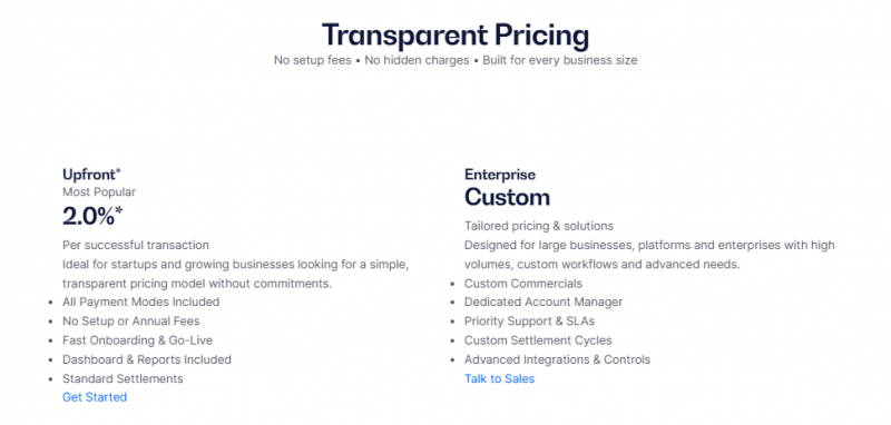 KwikPaisa Pricing Screenshot