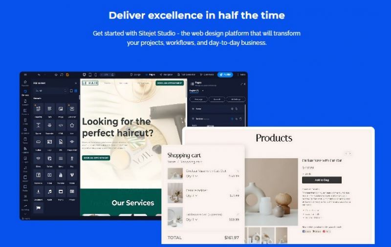 Sitejet Pricing Screenshot