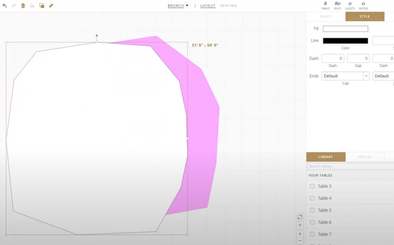 Aisle Planner Creating Custom Shapes