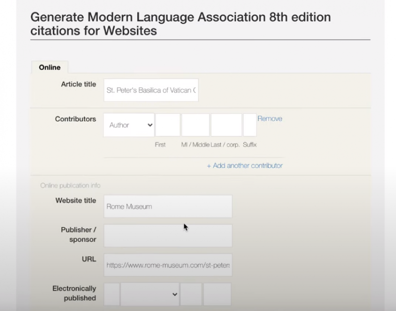 BibMe Create Citation
