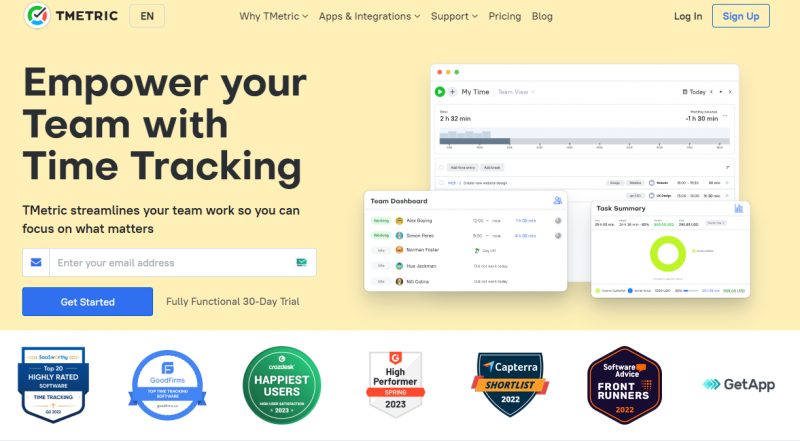 TMetric Home Page