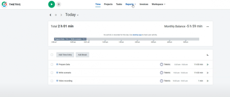 TMetric Advanced Time Tracking