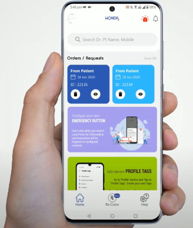 WONDRx Receiving Online Orders